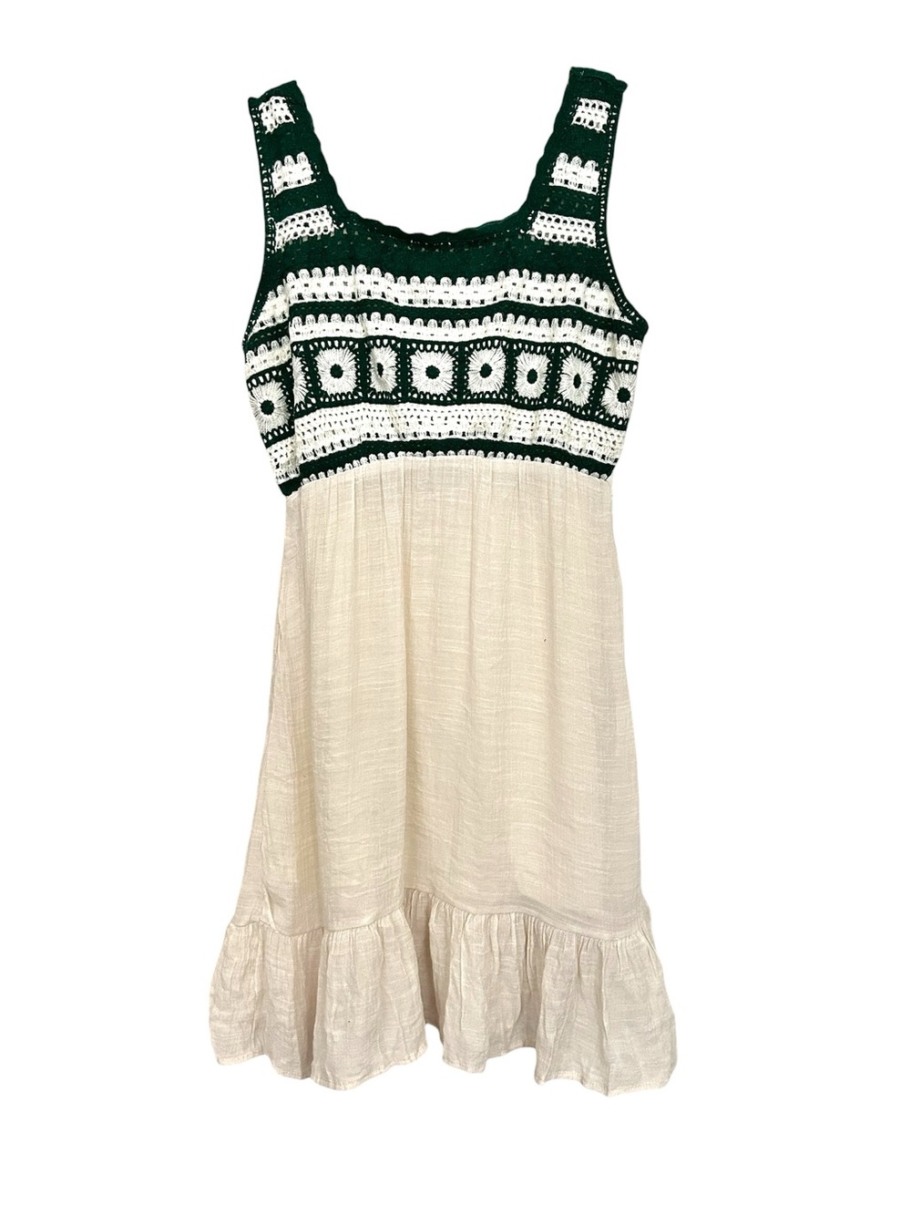 Ana & Rose Sleeveless Crochet-Top‎ Summer Dress Sz S